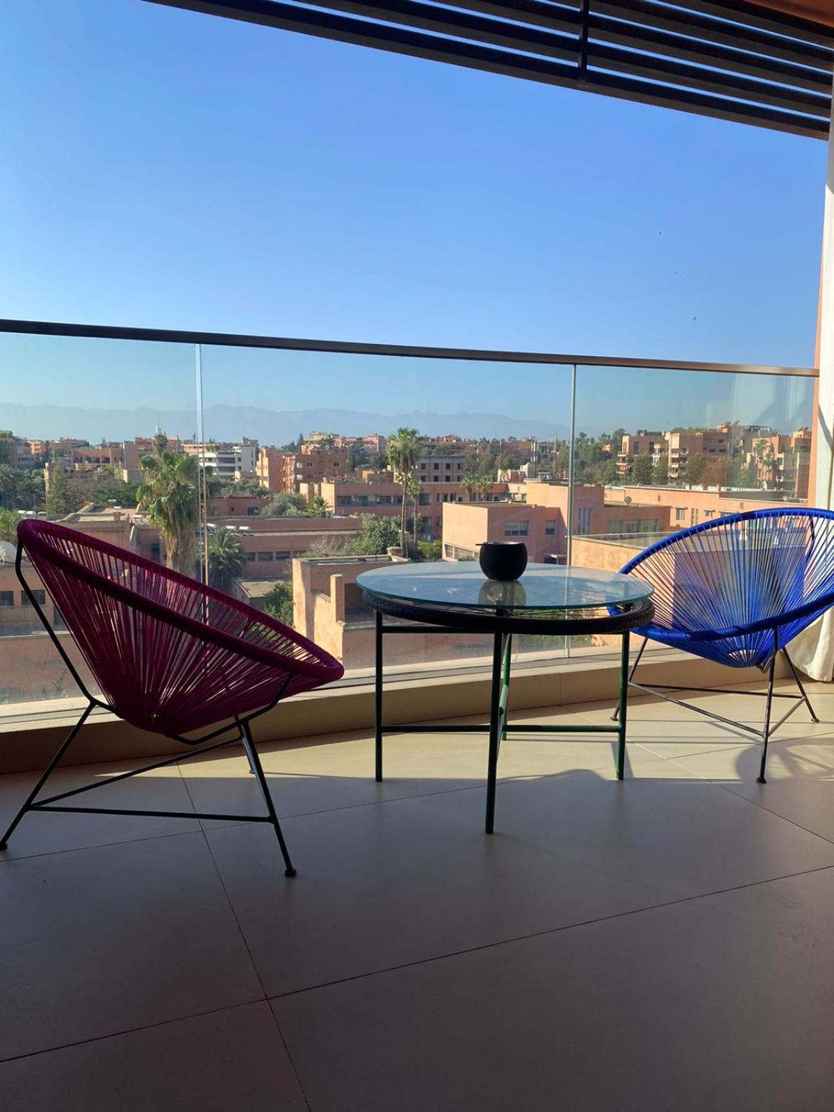 Luxueux Appart Hivernage Avec Vue Sur L"Atlas Марракеш Экстерьер фото